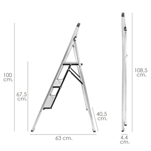 Scala Piatta in Alluminio a 3 Gradini - Product Image 2
