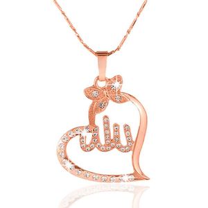 Collar de Moda Barato al por Mayor 2019 para Mujer, con Colgante de Cristal de Alá, Collar Islámico Musulmán - Product Image 3