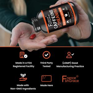 Nuevo Suplemento de Cafeína con 100 mg de L-Teanina, 60 Cápsulas, Favorece la Energía y la Concentración, Suplemento de Cafeína de Efecto Prolongado - Product Image 2