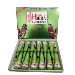 เฮนน่าเพสต์ Hibba Super Fast Special สำหรับเพ้นท์ร่างกายสำหรับผู้ใหญ่  ทำจากพืชธรรมชาติ ได้รับการรับรอง MSDS สำหรับรอยสักชั่วคราว - Product Image 1