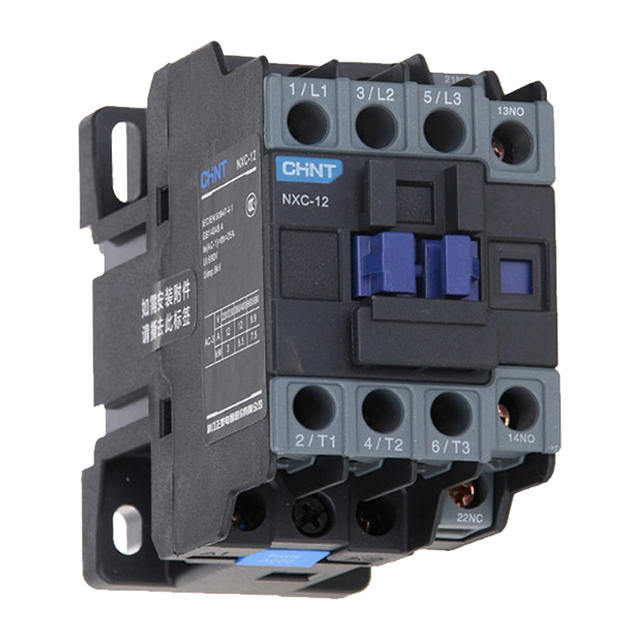 CHINT NXC AC Contactor 12A 25A 32A 40A 50A 65A 85A 100A 3 Pole 220V 1NO 1NC Auxiliary Contact