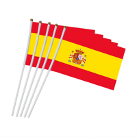 Drapeau de poche de pays de sélection de sérigraphie promotionnelle avec drapeaux d'arbitre en plastique