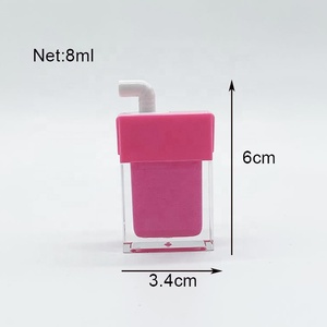 Cheap Private Label Colorful Glitter Shimmer <strong>Drinking</strong> Cup Shape Lip <strong>Gloss</strong> for Girls - Product Image 3
