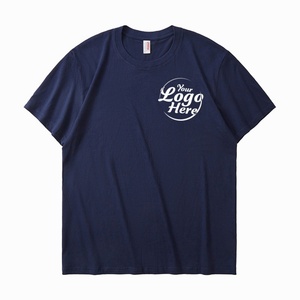 Camiseta de Algodón Puro con Estampado Personalizado, Manga Corta, Hombros Caídos, Corte Holgado, para Adultos y Niños, Publicitaria, Lisa, Cultural - Product Image 1