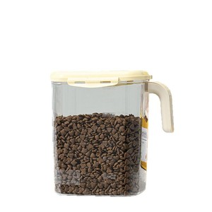 Transparent Food Grade Storage Jar 2500ml 3500ml With Lid For Grains Cereals Fruits Vegetables Rectangle Shape Multifunctional - Product Image 5
