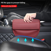 Organisateur de rangement en cuir PU pour l'espace entre les sièges de voiture avec porte-gobelet, accessoires intérieurs de voiture, poches pour console auto