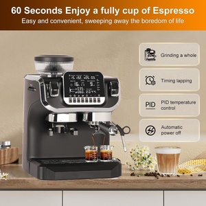 เครื่องชงกาแฟเอสเพรสโซ่อัตโนมัติประสิทธิภาพสูงพร้อมฟังก์ชั่นแสดงผลแบบเดี่ยวและใช้เมล็ดกาแฟ - Product Image 4