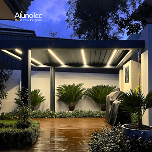 Pérgola Bioclimática Automática <span class=keywords><strong>4x4</strong></span> para Patio Trasero, Toldo para Patio Exterior, Impermeable, Gazebo para Jardín - Product Image 5