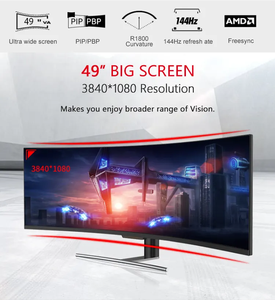 Écran large VA 49 pouces, écran incurvé, moniteur 144Hz <span class=keywords><strong>4K</strong></span> 32:9, moniteur de jeu super large avec éclairage respirant - Product Image 2