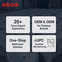 Kidoir Lavabo de Wudu autoportant double à deux niveaux en céramique et porcelaine, avec fonction de lavage des pieds