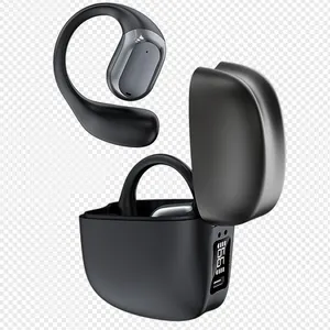 Auriculares ENC resistentes al agua con pantalla digital LCD, auriculares con control táctil en la oreja, auriculares para juegos TWS OWS
