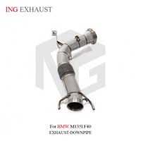 ING Downpipe en acier inoxydable à haut débit avec bouclier thermique pour BMW M135i F40 – Amélioration des performances à fixation directe – Vente en gros