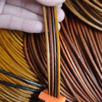 Cordon en cuir de vachette véritable 1/1,5/2/2,5/3/4/5/6 mm, corde en cuir véritable pour la fabrication de bijoux DIY, collier, bracelet, accessoires pour sacs