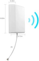 Amplificateur externe longue portée bibande omnidirectionnel MIMO routeur extérieur LTE 5GHz 2G GSM Wifi panneau 5G 4G antenne verticale