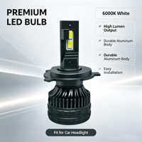 Venta de Fábrica: Sistema de Iluminación Automotriz de Doble Cobre de 70W, Bombilla LED Delantera H1 H3 H7 H11 9005 con Decodificador