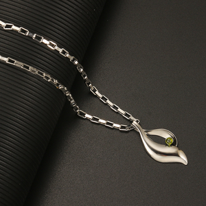 Collar con Colgante Geométrico Irregular de Diamante Creado en Laboratorio, Chapado en Oro Fino de 18K, para Mujer, Cadena de Plata de Ley 925 - Product Image 3