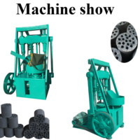 Machine de production rapide de briquettes avec mécanisme de compactage de charbon en nid d'abeille pour produits à base de carbone