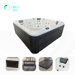 Baignoire de massage pour spa Whirlpool Bain à remous <span class=keywords><strong>Balboa</strong></span> de luxe Bain à remous extérieur avec musique Bluetooth Lumière LED Buse de massage pour 8 personnes - Product Image 4