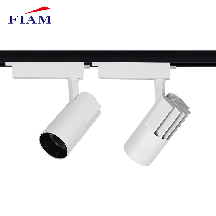 Mall Lighting Supplier Surface Mounted Single Heads Black White Housing 10w 20w 30w Led Track Light