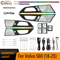 Kit d'éclairage d'ambiance LED dynamique et coloré Cardoo pour Volvo S60 2018-2025 – Panneau lumineux décoratif pour l'amélioration de l'intérieur de la voiture