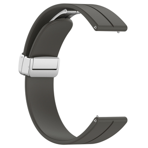 20mm 22mm Alliage Magnétique Boucle Pliante Hommes Bracelet de Montre Bracelet en Silicone Bracelet de Montre Intelligente pour Huawei Watch <span class=keywords><strong>4</strong></span> <span class=keywords><strong>Buds</strong></span> Watch3 <span class=keywords><strong>Pro</strong></span> Runner - Product Image 4