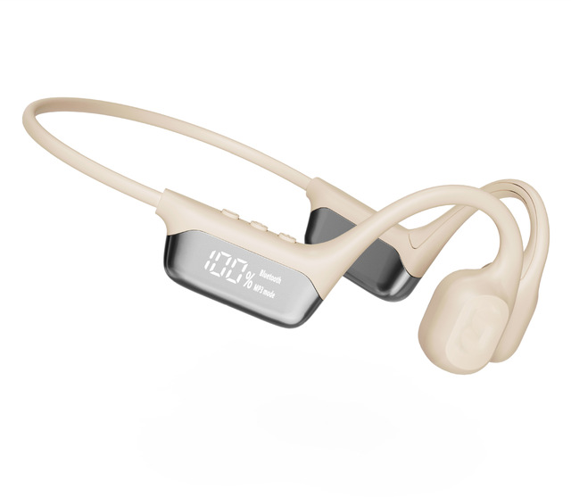 S10 Bone Conduction Waterproof Swimming and Running Headphones Wireless Sports Earphones with Digital Display Surround Stereo