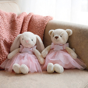 Oso de Peluche Bailarina OEM ODM, Lindo Oso de Peluche con Vestido de Tutú Rosa, Animal de Peluche para Decoración del Hogar, Regalos para Niños y Confort Emocional - Product Image 2