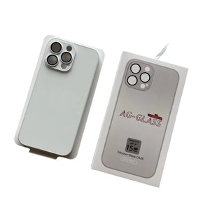 <span class=keywords><strong>2023</strong></span> étui de téléphone portable en verre trempé mat tendance pour Apple iPhone 15 Pro Max 14 13 12 11 Plus avec <span class=keywords><strong>film</strong></span> d'objectif - Product Image 3
