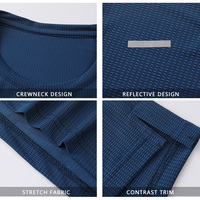 Camisetas Deportivas para Hombre, para Gimnasio, Trotar, Entrenamiento, Cuello Redondo, Transpirables, de Secado Rápido, para Correr, con Logotipo Personalizado