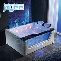 Baignoire en fibre de verre et acrylique pour adultes, 2 personnes, carrées, bon marché, portable, en plastique, transparent, pour adultes