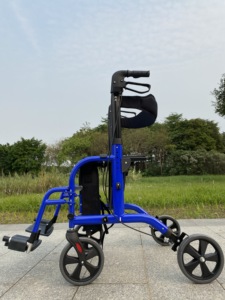 Tiantonia — trotteur médical à <span class=keywords><strong>4</strong></span> <span class=keywords><strong>roues</strong></span>, marcheur et fauteuil roulant deux en 1, en aluminium, tr08 - Product Image 2