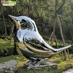 Esculturas <span class=keywords><strong>de</strong></span> Aves <span class=keywords><strong>de</strong></span> Metal Espejo <span class=keywords><strong>de</strong></span> <span class=keywords><strong>Acero</strong></span> Inoxidable para Exteriores, Tamaño Personalizado - Product Image 6