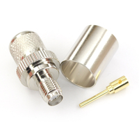 Conector Coaxial RF SMA Macho para Cable RG8 LMR400 50-7 7DFB, Antena