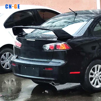 Extension de becquet arrière en plastique ABS brillant noir ou fibre de carbone pour MITSUBISHI LANCER Upgrade EVO 2010 2011 2012 2013 2014