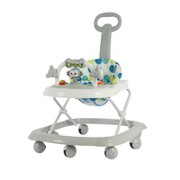 Marche-bébé multifonctionnel anti-O-Leg, anti-chute, anti-basculement, en plastique, capacité de charge de 10 kg, pour filles et garçons, avec musique et lumière douce