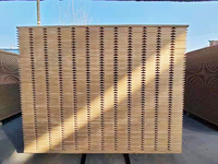 Panneau mural rainuré en fibre de bois, mélaminé, MDF rainuré 18 mm d'épaisseur, E1, résistant à l'humidité, design moderne de première classe
