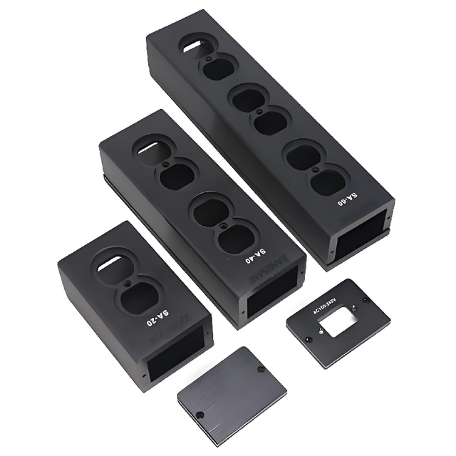 Custom CNC Machining Aluminum Enclosure for Power Strip Socket Box & Amplifier Case Precision Aluminum Parts