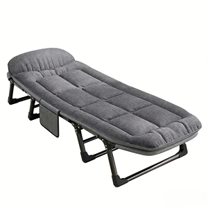 <span class=keywords><strong>Lettino</strong></span> da Campeggio Pieghevole <span class=keywords><strong>con</strong></span> Materasso Spesso e Cuscino, <span class=keywords><strong>Lettino</strong></span> Portatile Comodo per Campeggio, Viaggi, Ufficio, Camera Ospiti, Casa, Pisolino - Product Image 3