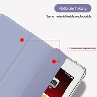 Casing Tablet 9 generasi transparan, casing pelindung bening untuk Apple Ipad 7 8 9 Th Gen 2020 2019 10.2 inci penutup Tablet lipat tiga