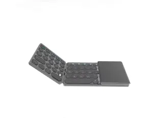 3 Fold Plan Multi Media portable Wireless Folding Keyboard with Touchpad for apple logitech