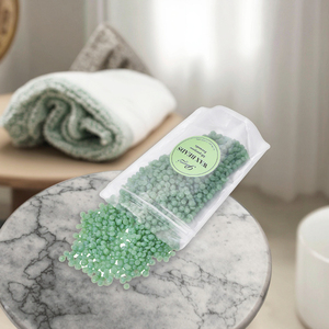 Haricots de cire dure dépilatoires sans colophane avec conception de logo personnalisée pour l'épilation 1000g de perles de cire chaude indolore - Product Image 5
