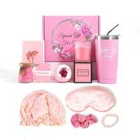 Blumiges Lavendel-Bade-Spa-Geschenkset mit Kräuterzutaten, Feuchtigkeitsspendende Muttertags-Duschtabletten, Badesalz, Körperlotion