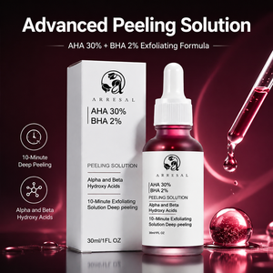 Productos para el Cuidado de la Piel con Logotipo Personalizado, Solución Exfoliante Arresal <span class=keywords><strong>AHA</strong></span> <span class=keywords><strong>BHA</strong></span>, Suero Facial con Ácido Salicílico, Suero Facial Blanqueador e Iluminador - Product Image 1