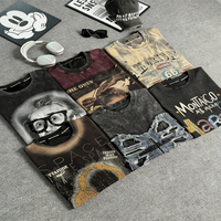 Vêtements streetwear, t-shirts vintage pour hommes, t-shirts à motifs, t-shirts délavés, t-shirts lourds personnalisés pour hommes