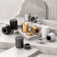 Personnalisable 15 #   Capuchon de flacon de parfum en aluminium anodisé et plastique, à fermeture magnétique, avec couvercle magnétique à une seule épaule