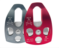 Poulie latérale mobile en aluminium pour randonnée et escalade en extérieur, grande poulie de traversée, modèle double/simple CA1098