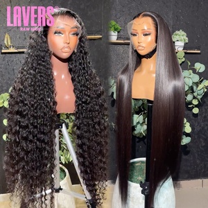 40 inch Brazil HD ren tóc cơ thể sóng xoăn tóc giả Nhà cung cấp 13x6 nguyên Ấn Độ ren phía trước glueless đầy đủ ren phía trước tóc giả tóc con người - Product Image 4