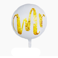 18 pouces coeur imprimé je t'aime Ballons en aluminium Décorations de fête de mariage Ballon Globos Valentines