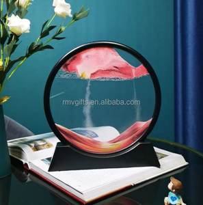 Decorazione <span class=keywords><strong>scrivania</strong></span> per la casa in movimento arte sabbia 7In vetro 3D paesaggio mare profondo dinamico sabbia immagine 3D sabbie mobili decorazione tavola - Product Image 3
