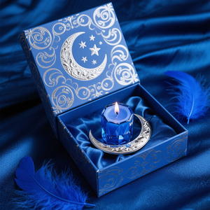 Caja de velas aromáticas de papel reciclado con bajo contenido de carbono, certificado ISO9001, embalaje respetuoso con el medio ambiente personalizable de fábrica - Product Image 1